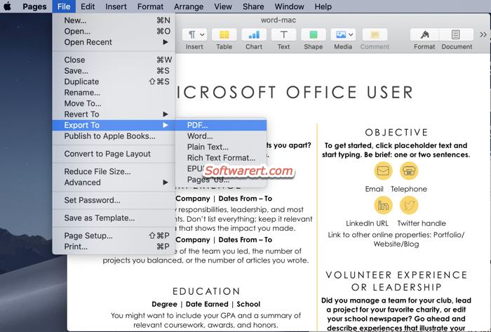 how to fit everything on one page word for mac