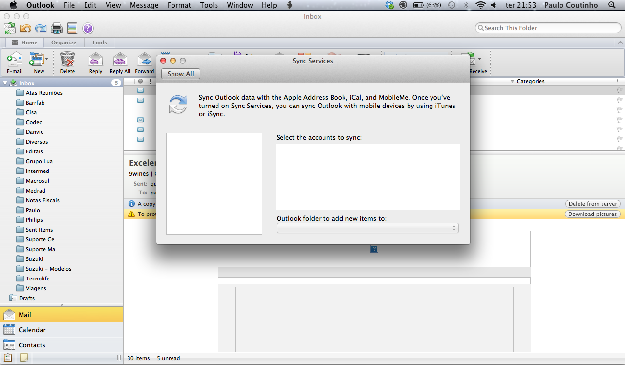 can outlook 2011 for mac do imap
